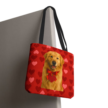 Cupid's Companion Golden Tote Bag