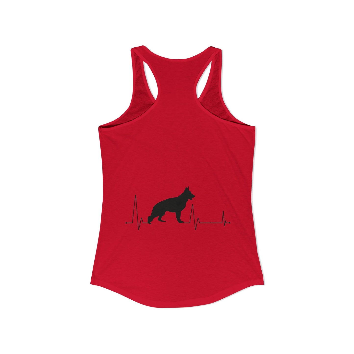 My Heart Beats For German Shepherds Women's Racerback Tank