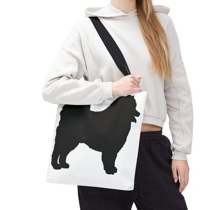 Samoyed Silhouette Tote Bag