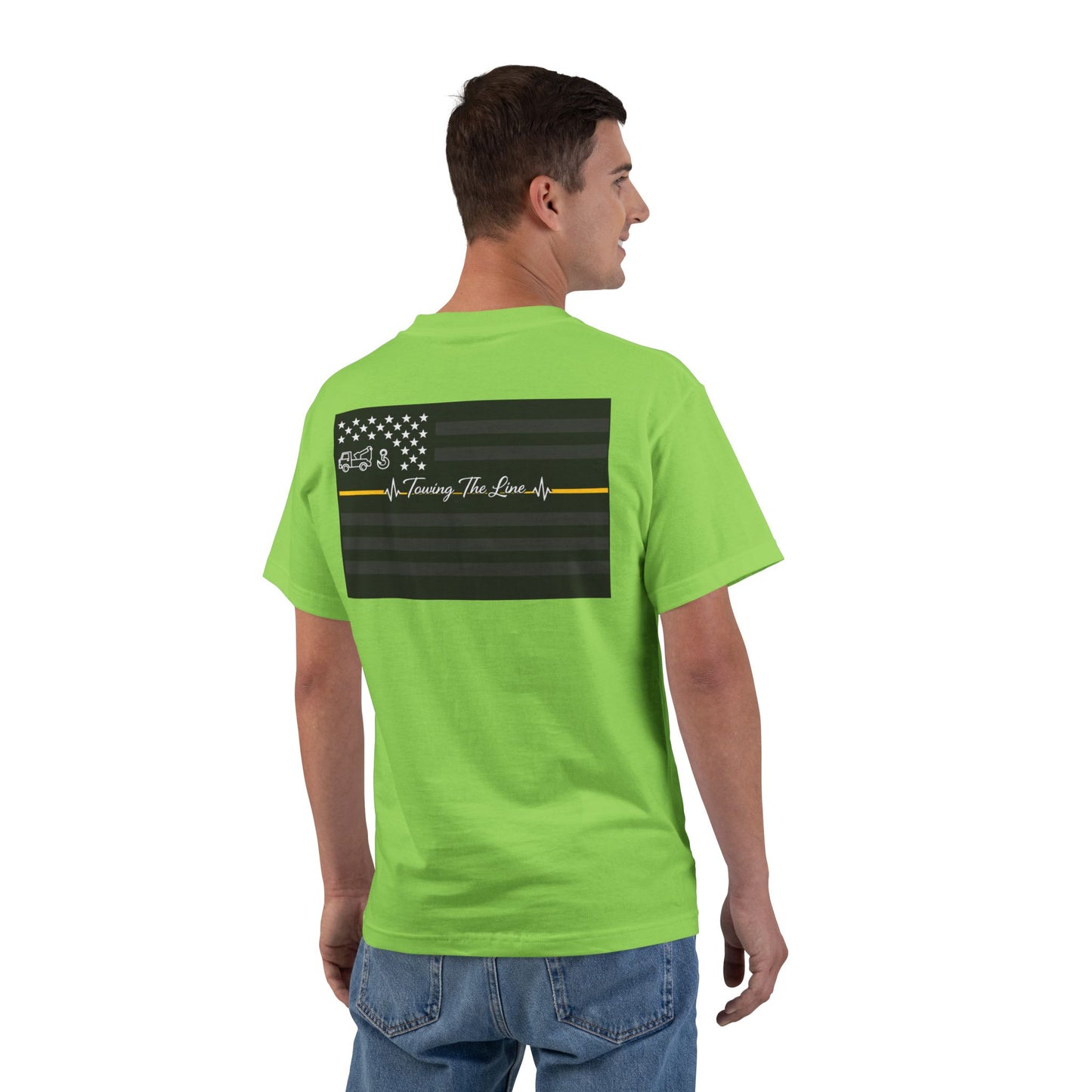 Thin Yellow Line Men's Short-Sleeve Crewneck Tee