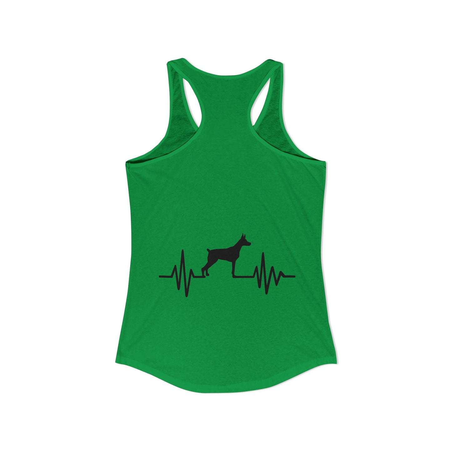 My Heart Beats For Dobermans Women's Racerback Tank