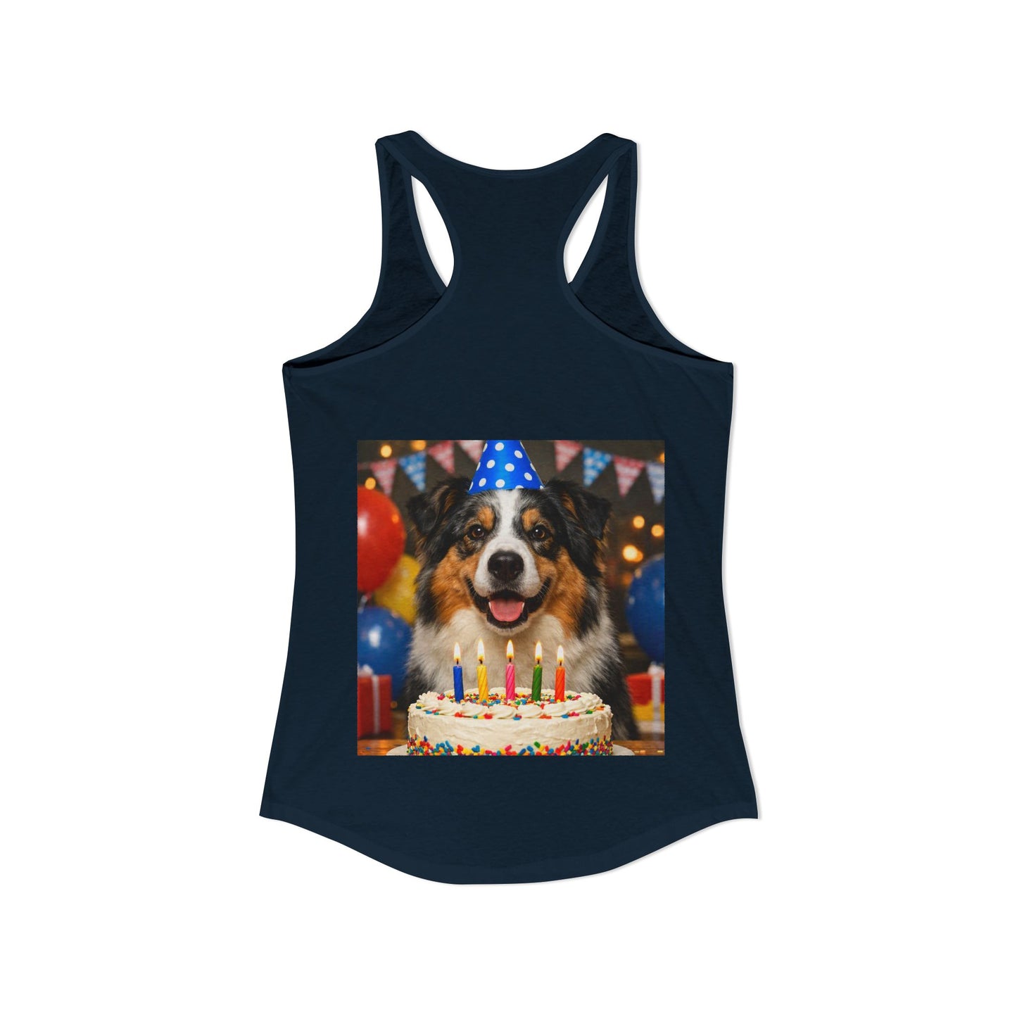 Birthday Buddy Aussie Women's Racerback Tank