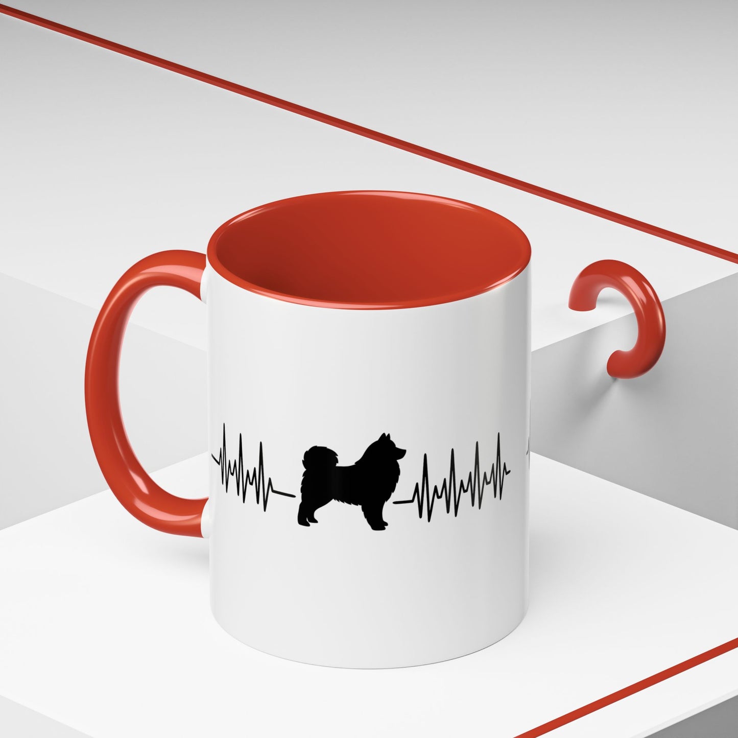 My Heart Beats For Samoyeds 2-Tone Coffee Mug