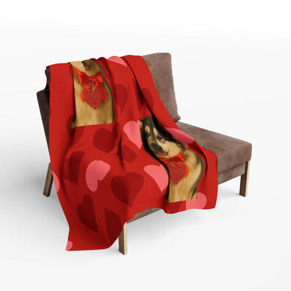 Cupid's Companion Malamute Arctic Fleece Blanket