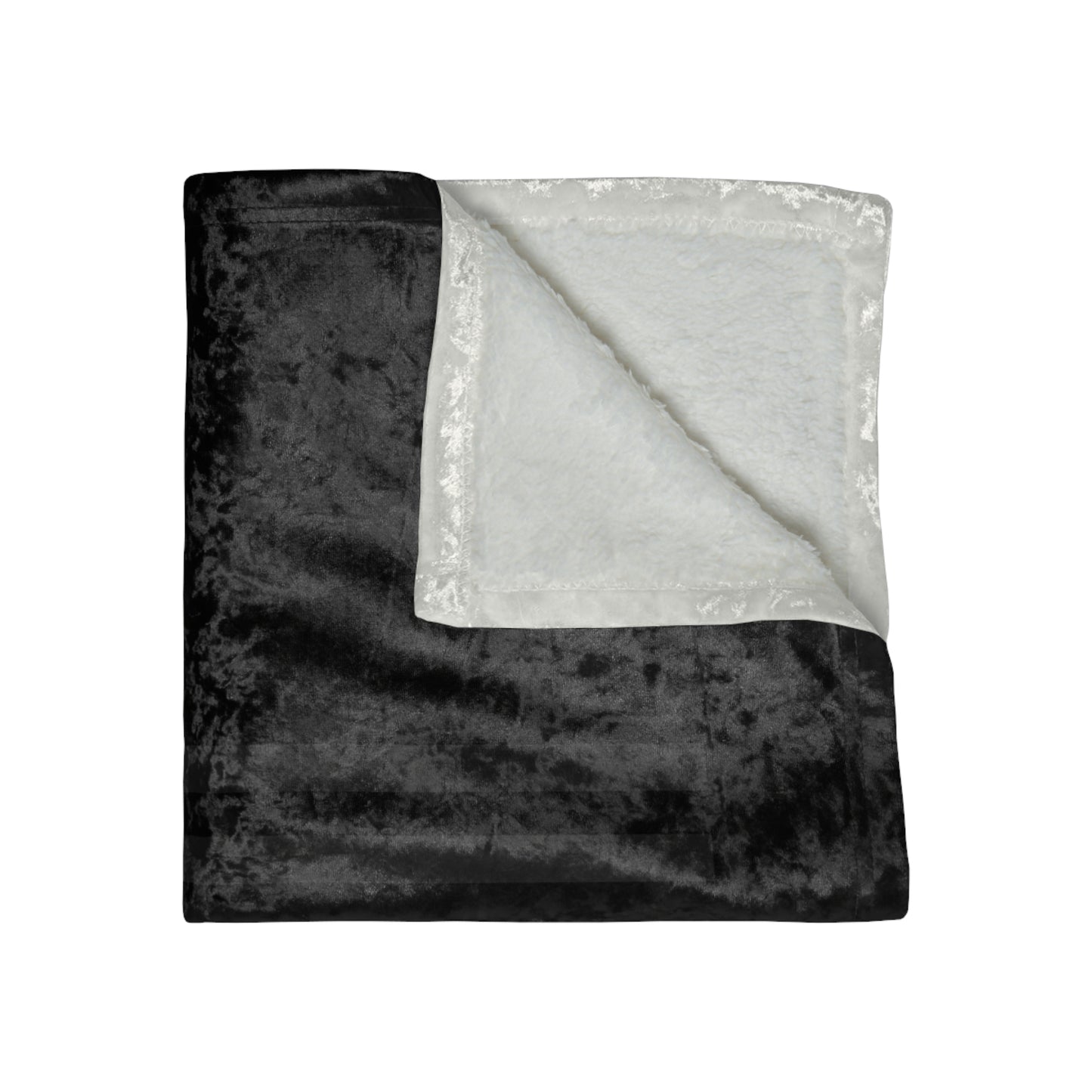 Thin Yellow Line Crushed Velvet Blanket