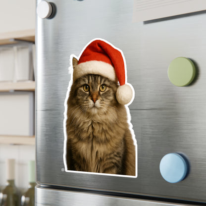 Santa Paws Cat Vinyl Decal