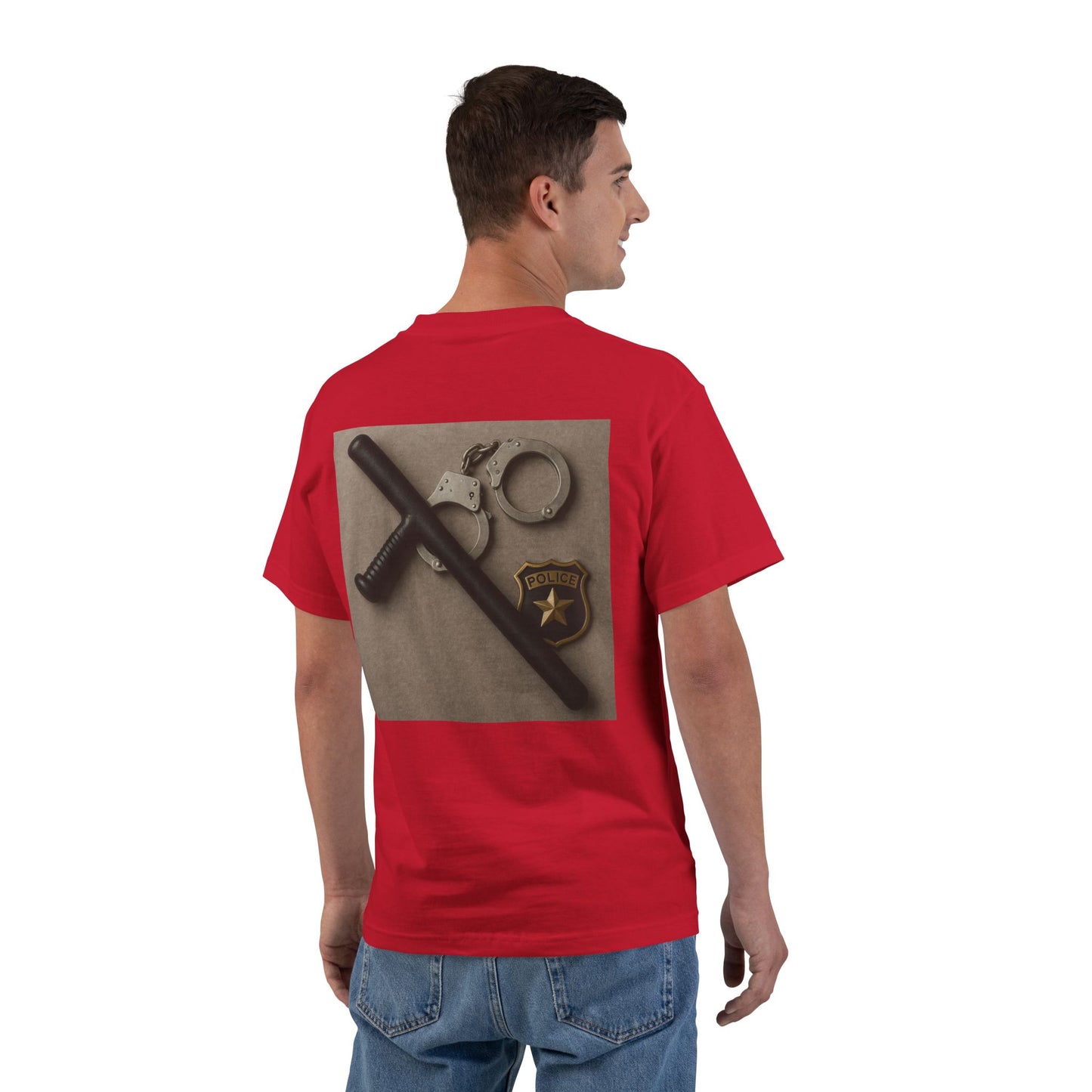 Law Enforcement Appreciation Men's Short-Sleeve Crewneck Tee