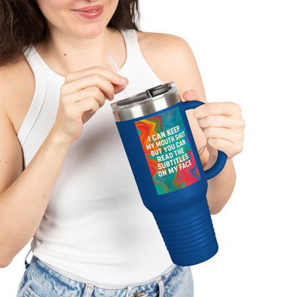 Subtitles Insulated Travel Mug