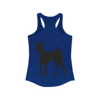 Basenji Silhouette Women's Racerback Tank