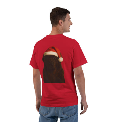 Santa Paws Newfie Men's Short-Sleeve Crewneck Tee