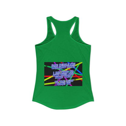 Glow Sticks Women's Racerback Tank