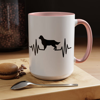 My Heart Beats For Goldens 2-Tone Coffee Mug
