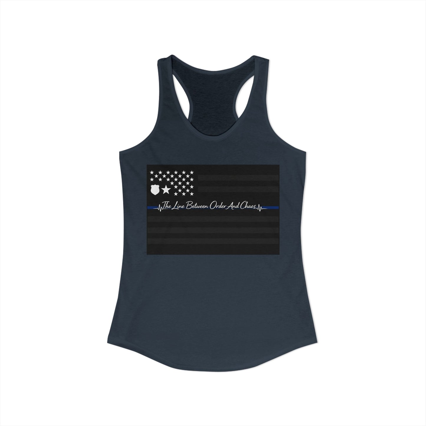 Thin Blue Line Women's Racerback Tank