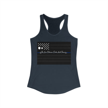 Thin Blue Line Women's Racerback Tank