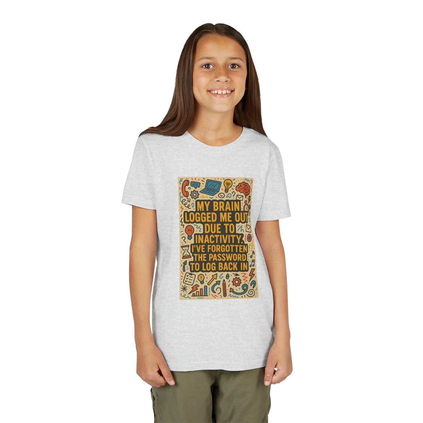 Logged Out Youth Unisex Short Sleeve Crewneck Tee