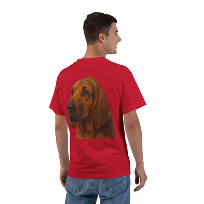 Bloodhound Head Men's Short-Sleeve Crewneck Tee