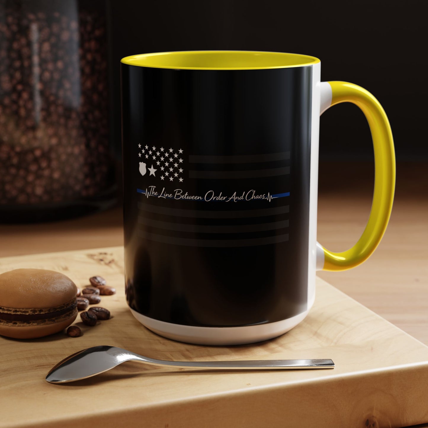 Thin Blue Line 2-Tone Coffee Mug