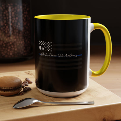 Thin Blue Line 2-Tone Coffee Mug