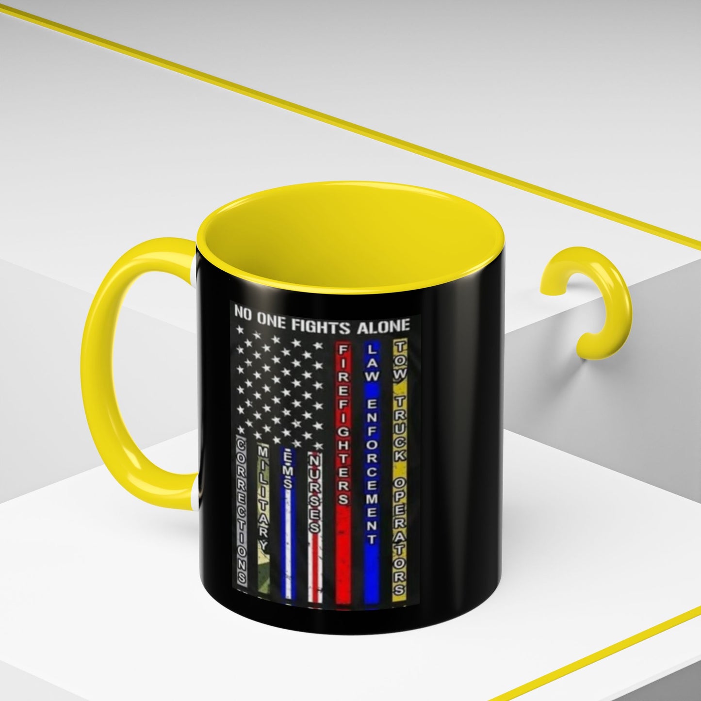 No One Fights Alone 2-Tone Coffee Mug