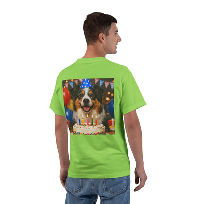 Birthday Buddy Aussie Men's Short-Sleeve Crewneck Tee