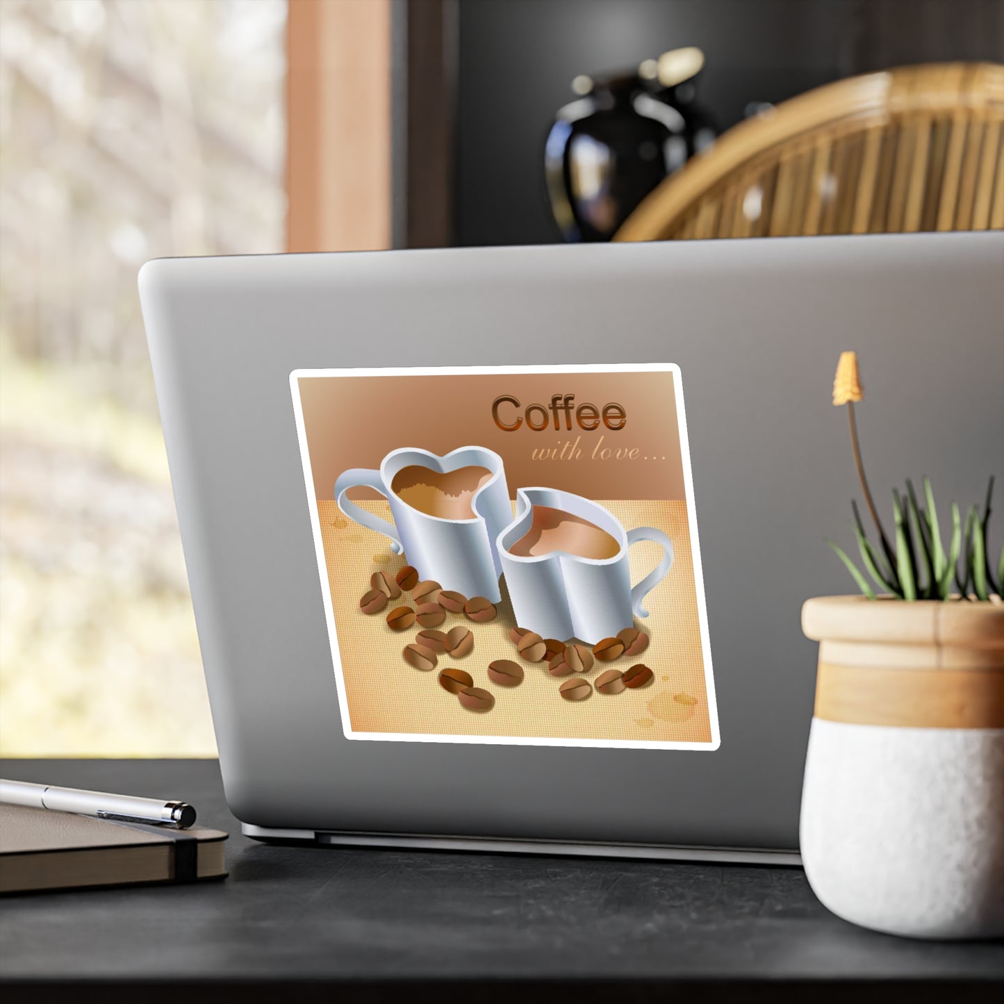 Coffee With Love Vinyl Decal