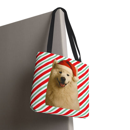 Santa Paws Samoyed Tote Bag