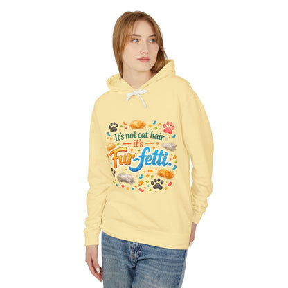 Fur-Fetti Cat Unisex Lightweight Hoodie