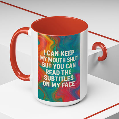Subtitles 2-Tone Coffee Mug