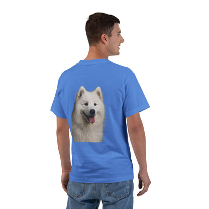 Samoyed Head Men's Short-Sleeve Crewneck Tee