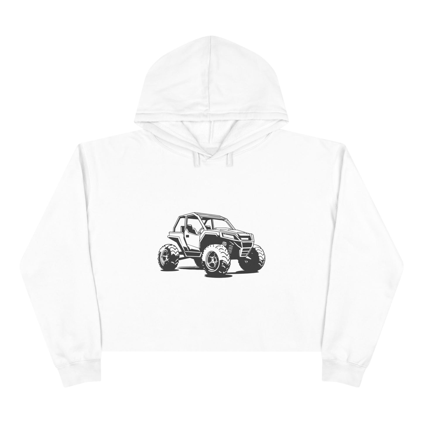 Off The Beaten Path Side By Side Women's Crop Hoodie