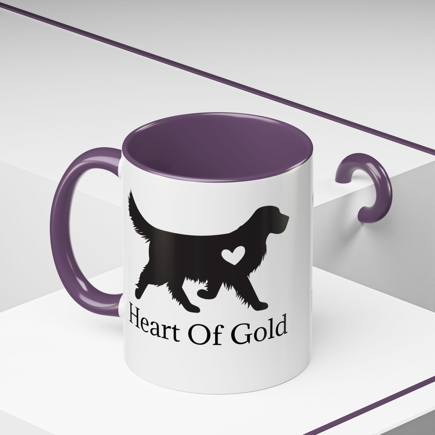 Heart Of Gold 2-Tone Coffee Mug