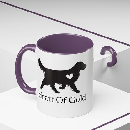 Heart Of Gold 2-Tone Coffee Mug