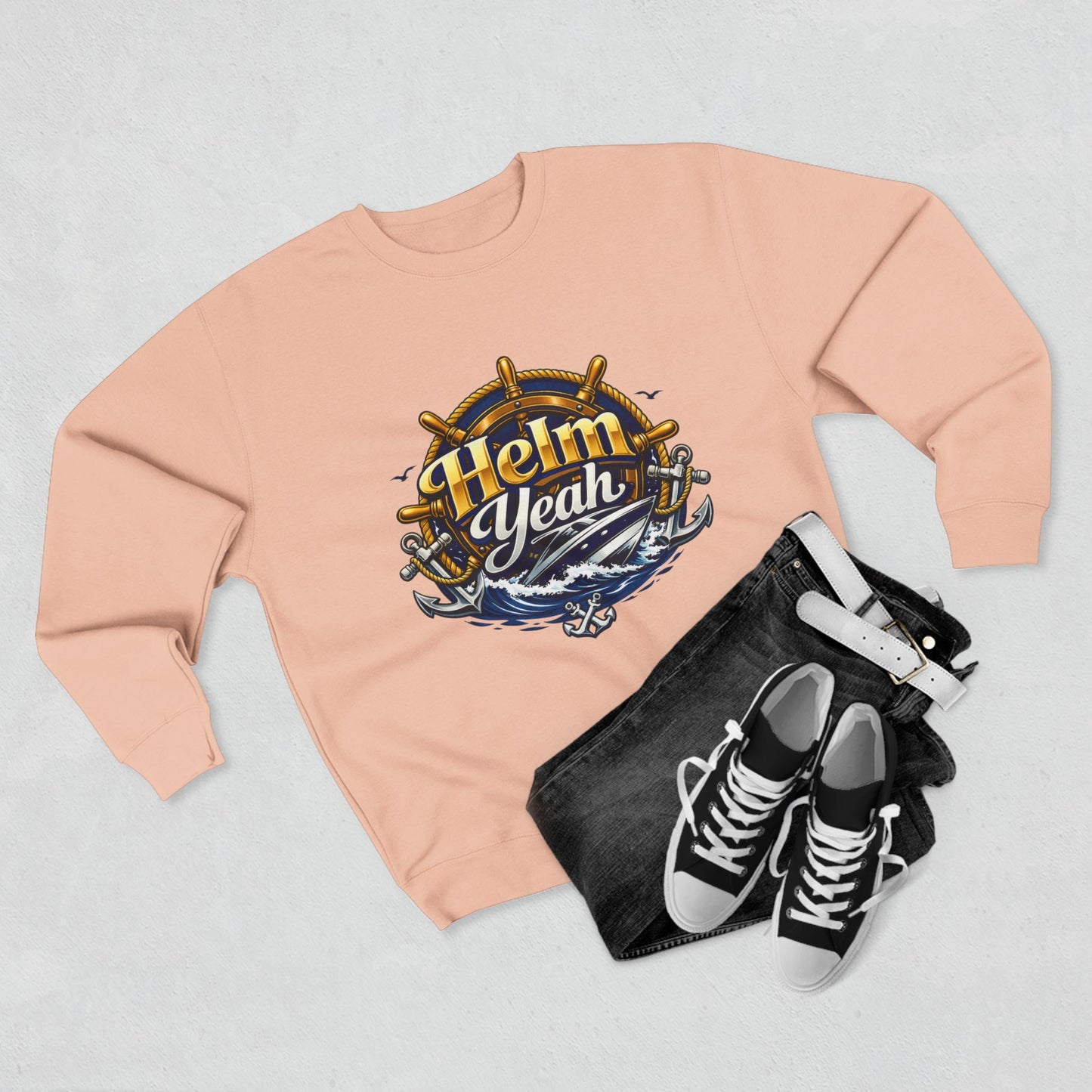 Helm Yeah Unisex Crewneck Sweatshirt
