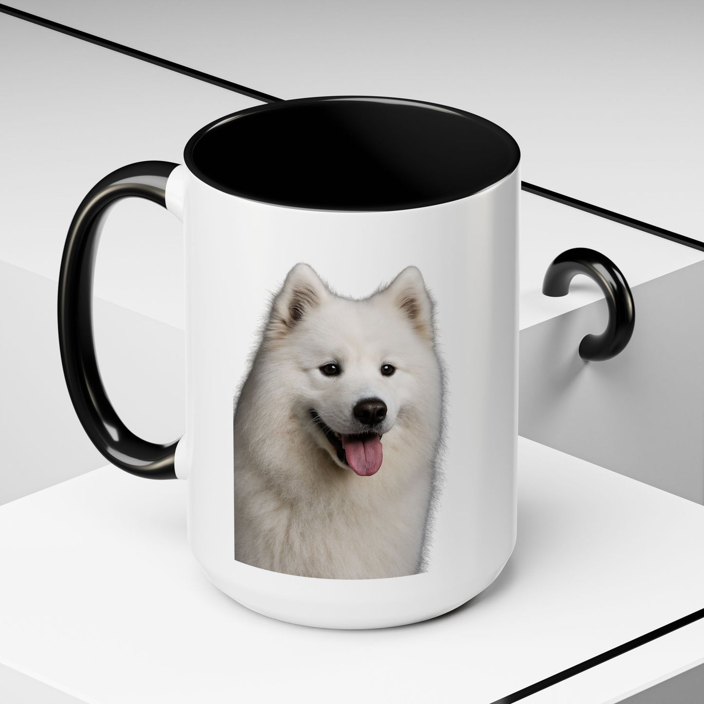Samoyed Head 2-Tone Coffee Mug