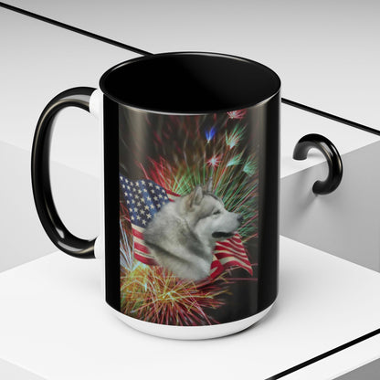 American Malamute 2-Tone Coffee Mug