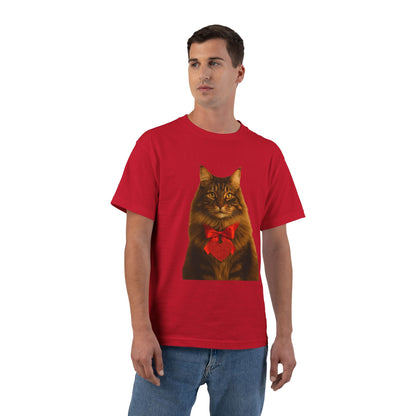 Cupid's Companion Cat Men's Short-Sleeve Crewneck Tee