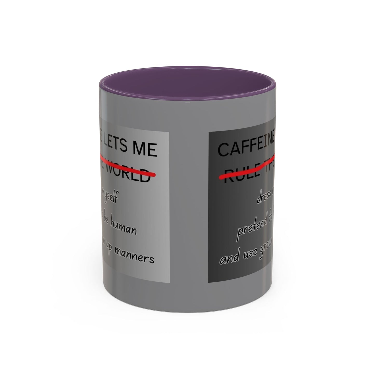 Caffeine Lets Me 2-Tone Coffee Mug