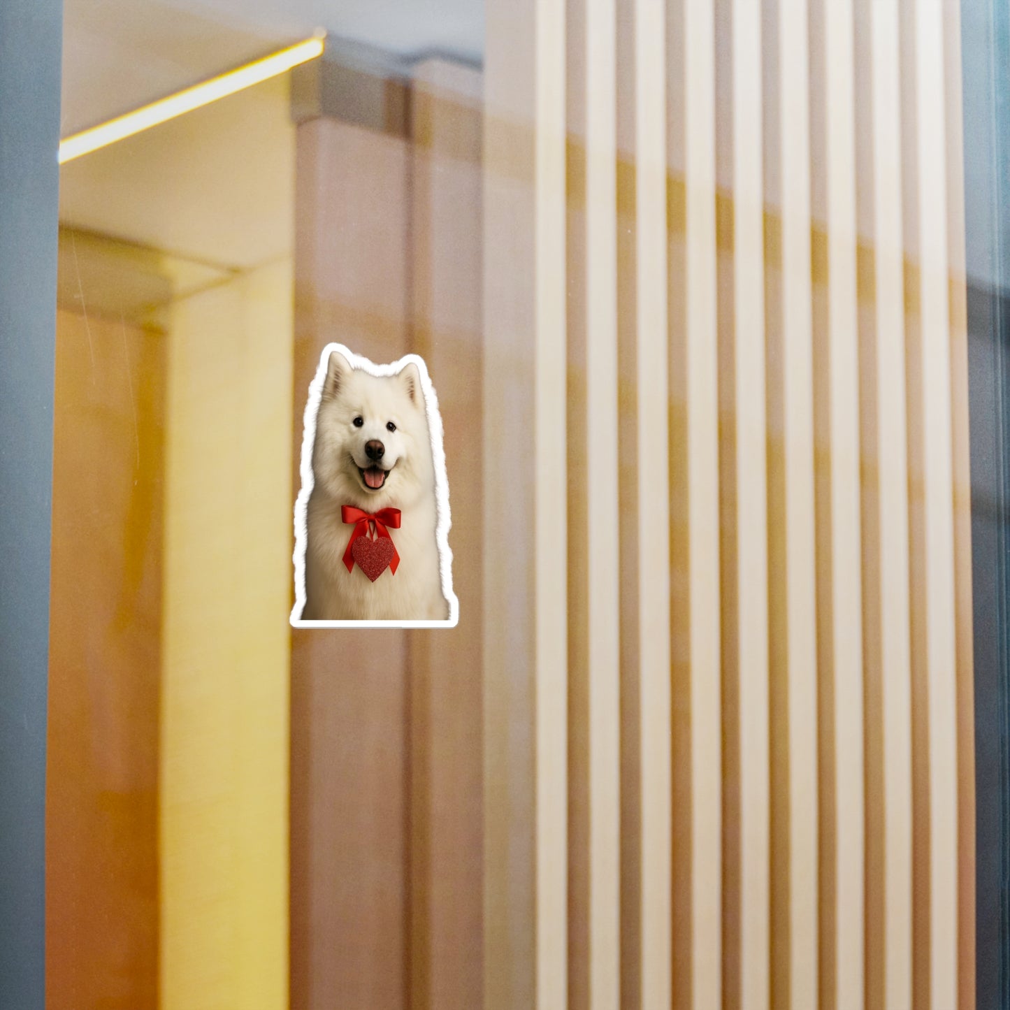 Cupid's Companion Samoyed Vinyl Decal