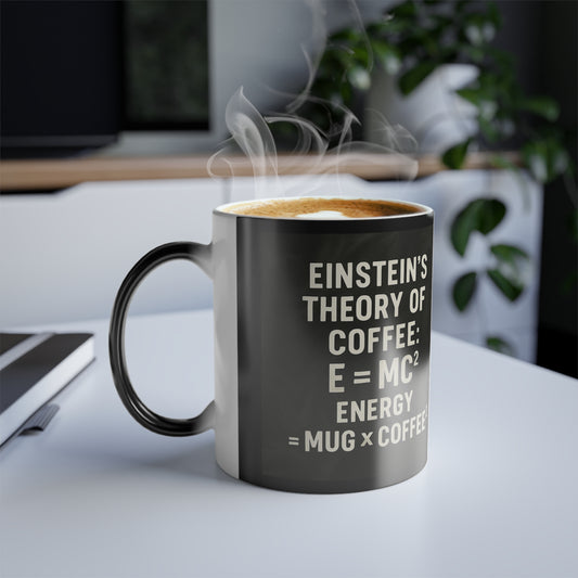 Einstein's Theory Of Coffee Color Changing Mug