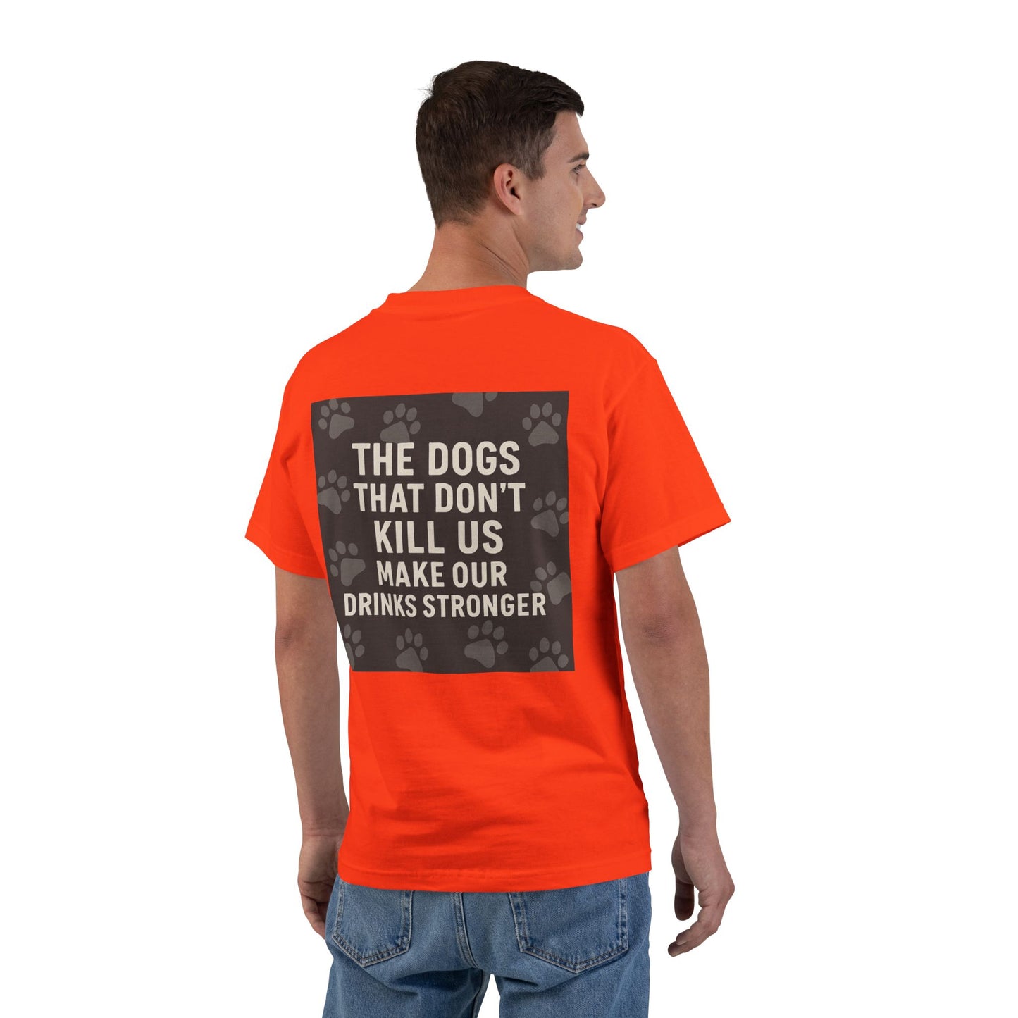 Drinks Stronger Men's Short-Sleeve Crewneck Tee