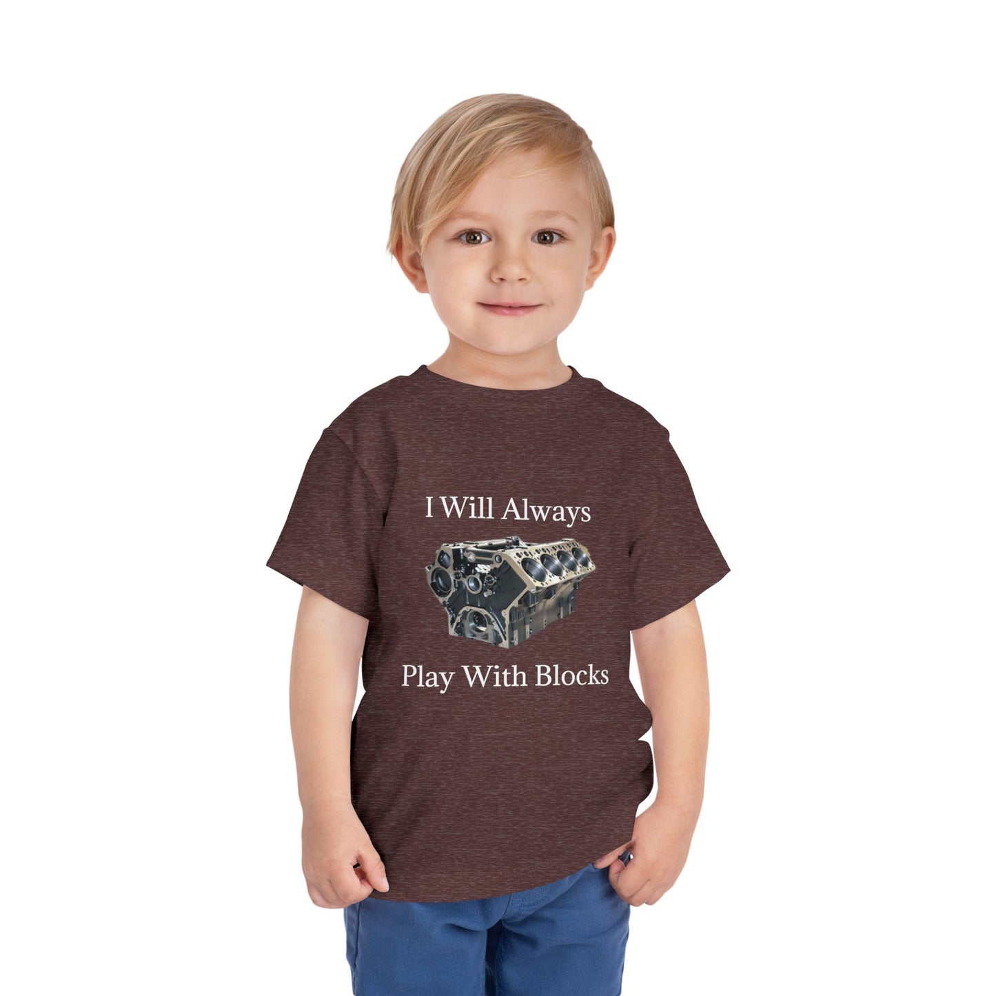 Play With Blocks Toddler Unisex Short Sleeve Crewneck Tee