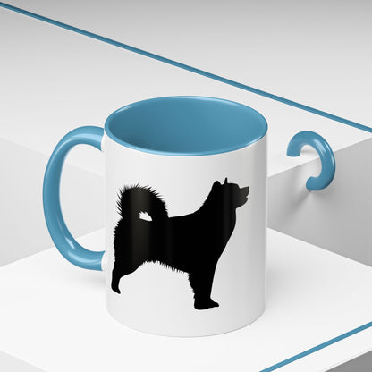 Malamute Silhouette 2-Tone Coffee Mug
