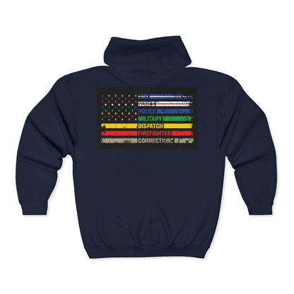 First Responder Unisex Full Zip Hoodie