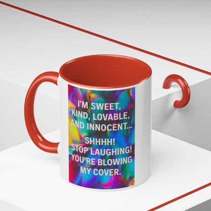 Blowing My Cover 2-Tone Coffee Mug