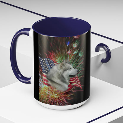American Malamute 2-Tone Coffee Mug