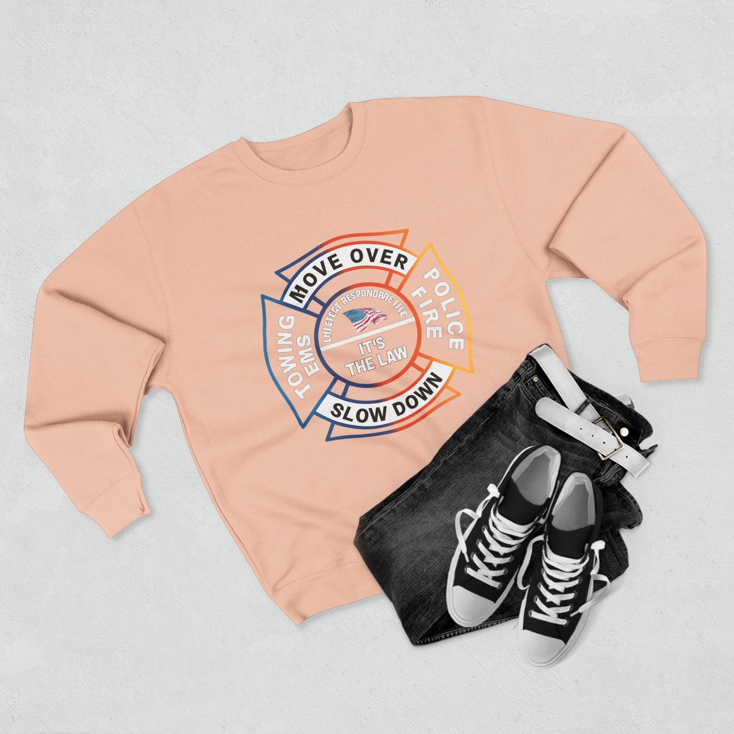 Let First Responders Live Unisex Crewneck Sweatshirt
