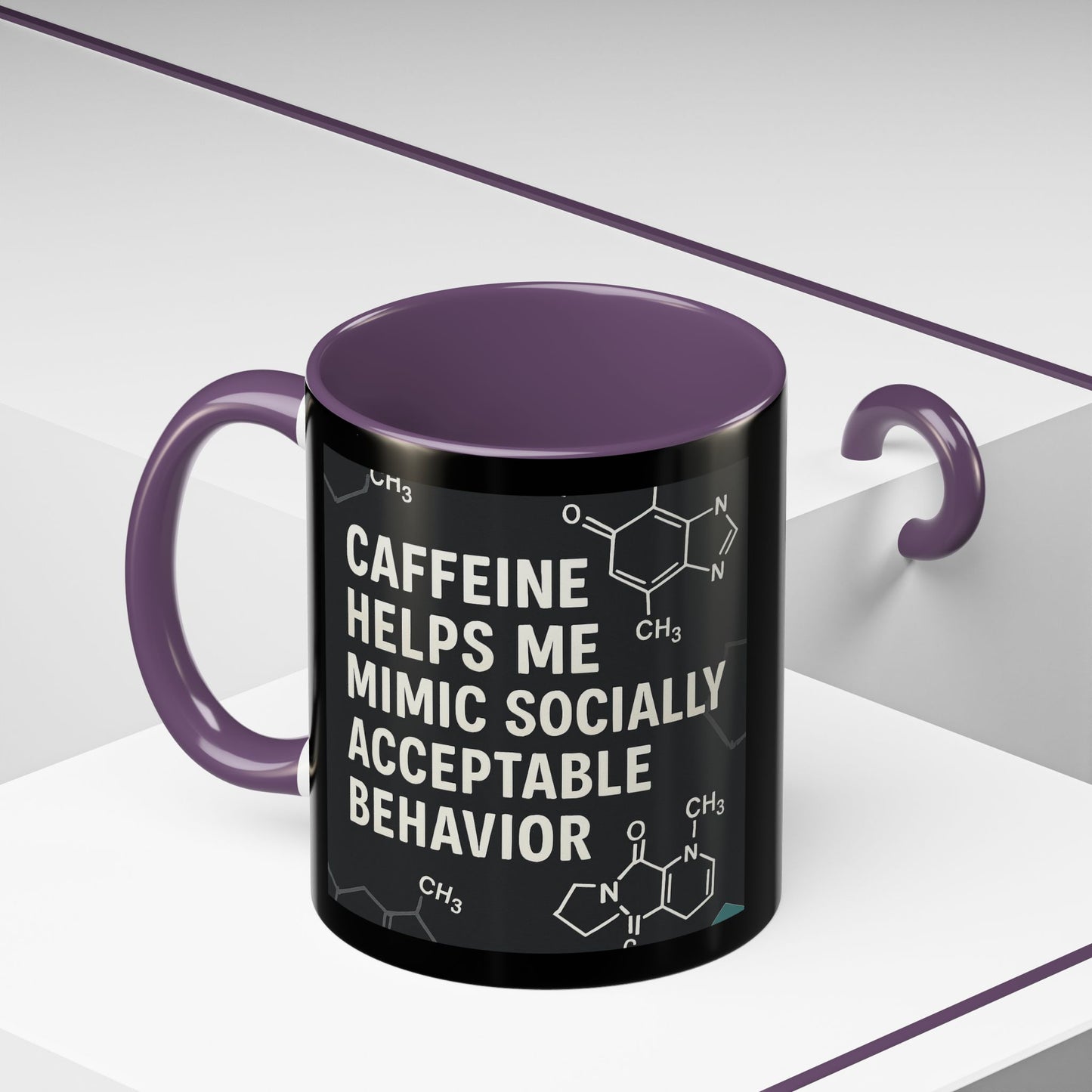 Socially Acceptable 2-Tone Coffee Mug