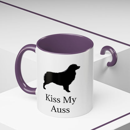 Kiss My Auss 2-Tone Coffee Mug