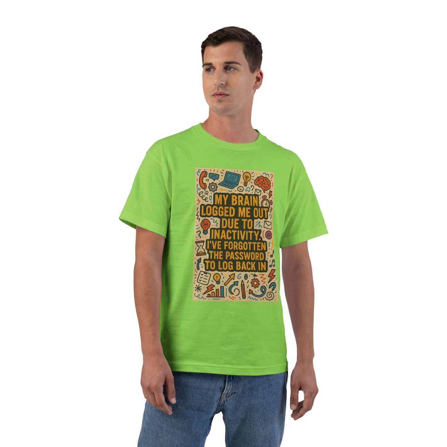 Logged Out Men's Short-Sleeve Crewneck Tee