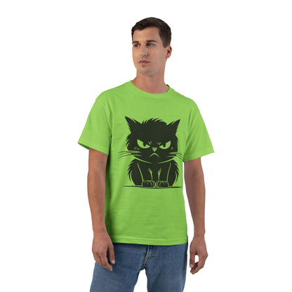 Angry Cat Men's Short-Sleeve Crewneck Tee